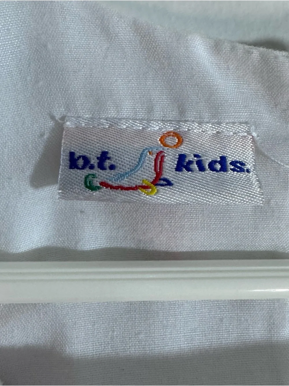 B.T. Kids Toddler Girls White Pink Embroidered Dress 2T Floral